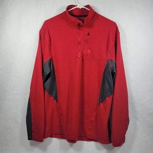 Nike ACG Men's XL DRI FIT Half Zip Red Pullover Ru